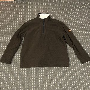 Large Brown Orvis Fleece Quarterzip